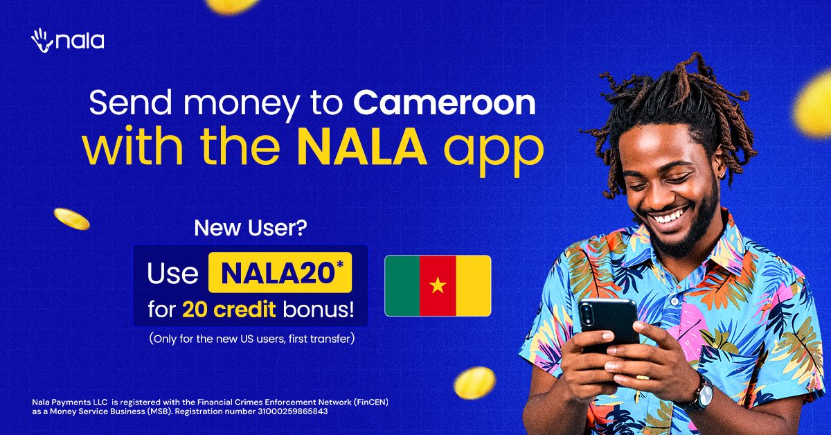 NALA send money to Cameroon ad creative