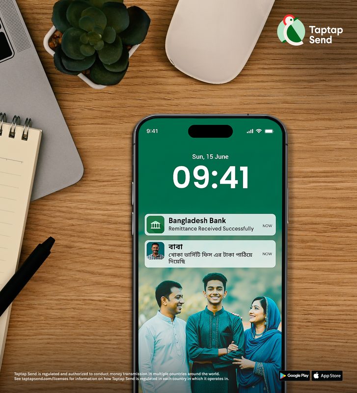 Taptap Send remittance social creative