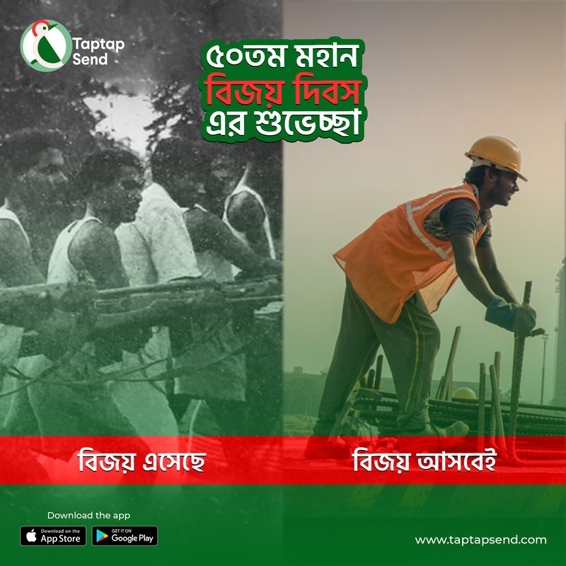 Taptap Send Victory Day social creative